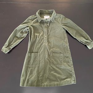 Old Navy 5T girls green corduroy dress